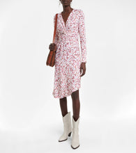 Marant Etoile Jadiya printed jersey midi dress