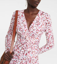 Marant Etoile Jadiya printed jersey midi dress