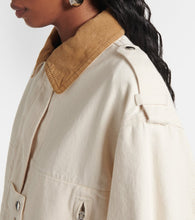 Marant Etoile Julie corduroy-trimmed denim jacket