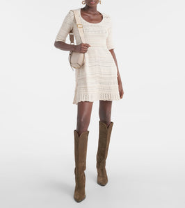 Marant Etoile Jumi cotton crochet minidress