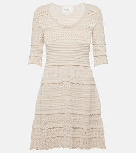 Marant Etoile Jumi cotton crochet minidress