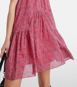 Marant Etoile Kayne printed cotton minidress