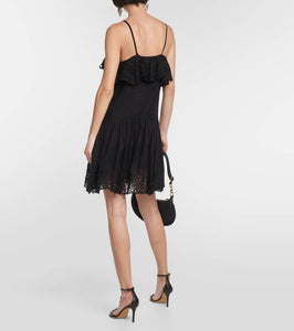 Marant Etoile Keoly tiered cotton minidress