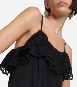 Marant Etoile Keoly tiered cotton minidress