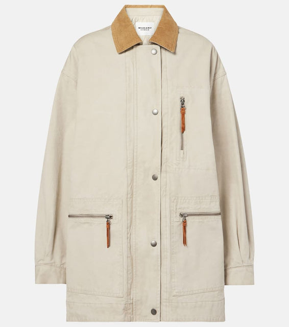 Marant Etoile Kimeliaga corduroy-trimmed jacket
