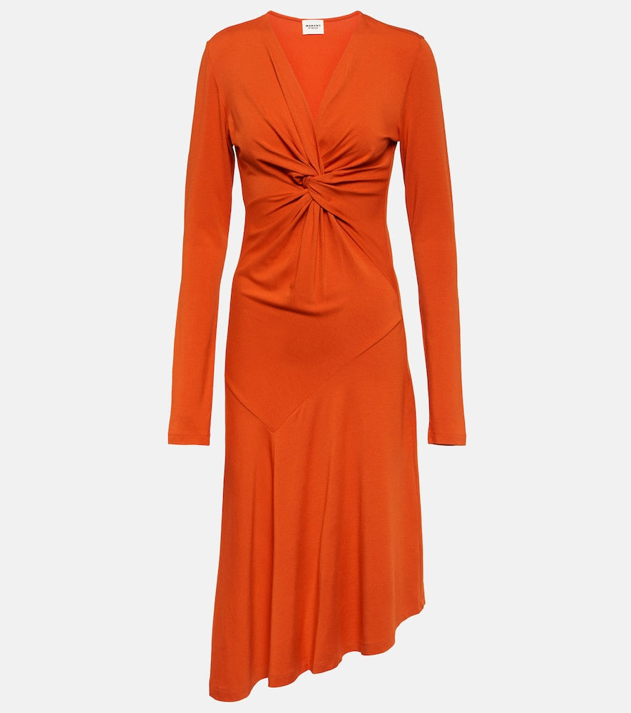 Marant Etoile Lania jersey midi dress. Marant Etoile Lania 平纹针织中长连衣裙