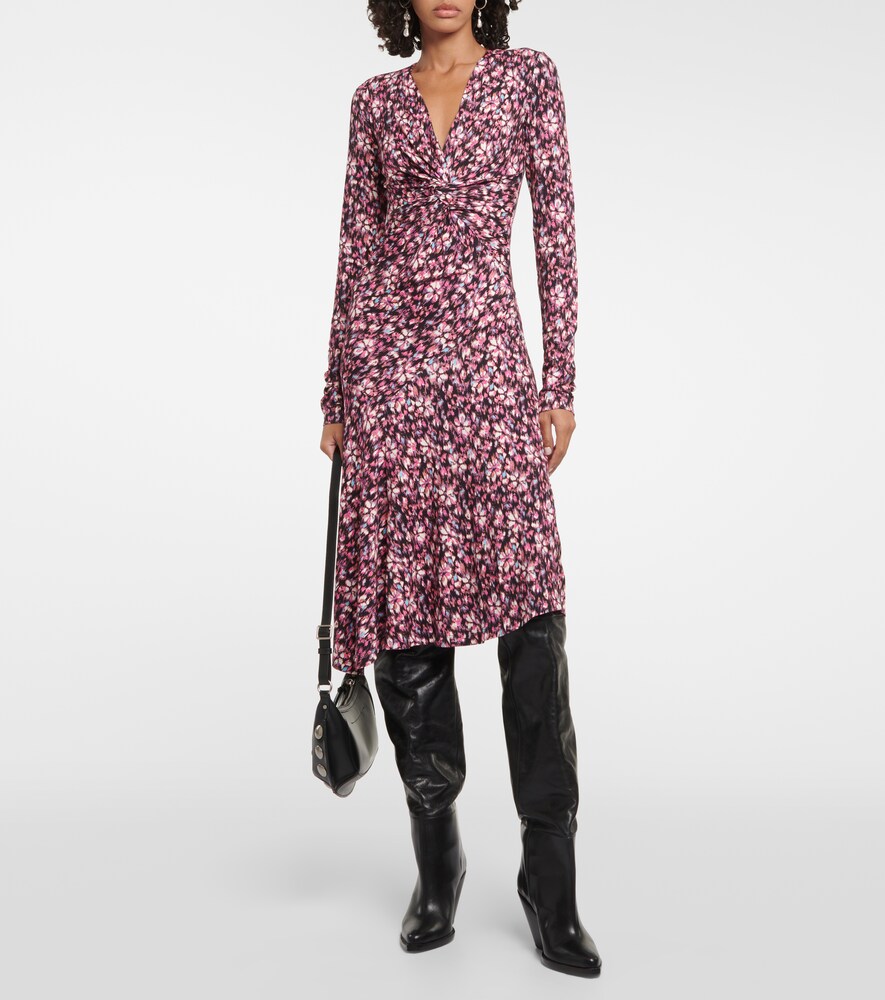 Marant Etoile Lania printed jersey midi dress