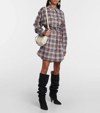 Marant Etoile Liliane checked flannel minidress