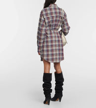 Marant Etoile Liliane checked flannel minidress