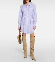 Marant Etoile Liliane striped poplin shirt dress