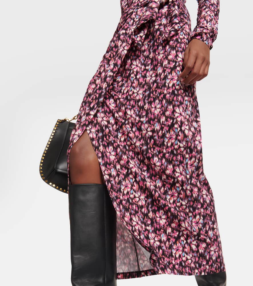Marant Etoile Lissy printed jersey midi dress