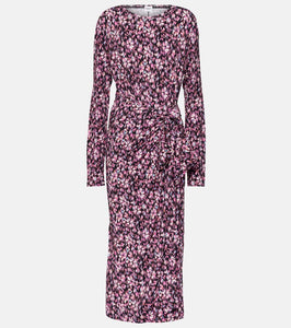 Marant Etoile Lissy printed jersey midi dress