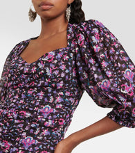 Marant Etoile Lunesa ruched printed cotton minidress