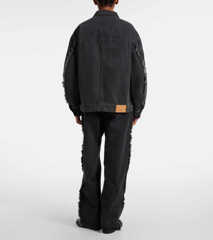 Marant Etoile Manona embroidered denim jacket