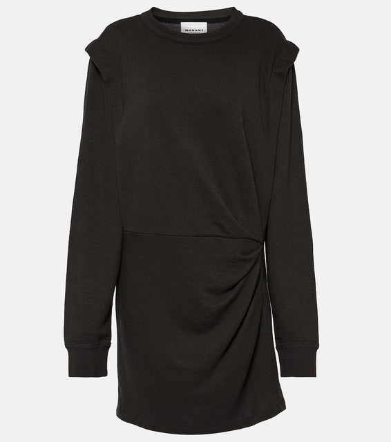 Marant Etoile Michaela ruched cotton-blend minidress