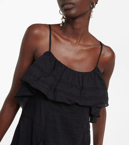 Marant Etoile Moly tiered cotton minidress