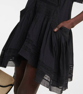 Marant Etoile Moly tiered cotton minidress