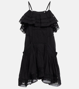 Marant Etoile Moly tiered cotton minidress