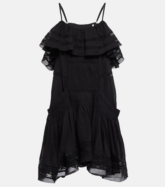Marant Etoile Moly tiered cotton minidress