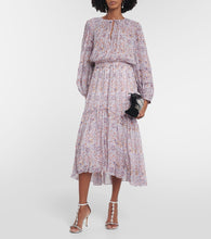 Marant Etoile Naema floral crêpe midi dress