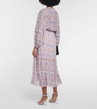 Marant Etoile Naema floral crêpe midi dress