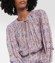 Marant Etoile Naema floral crêpe midi dress