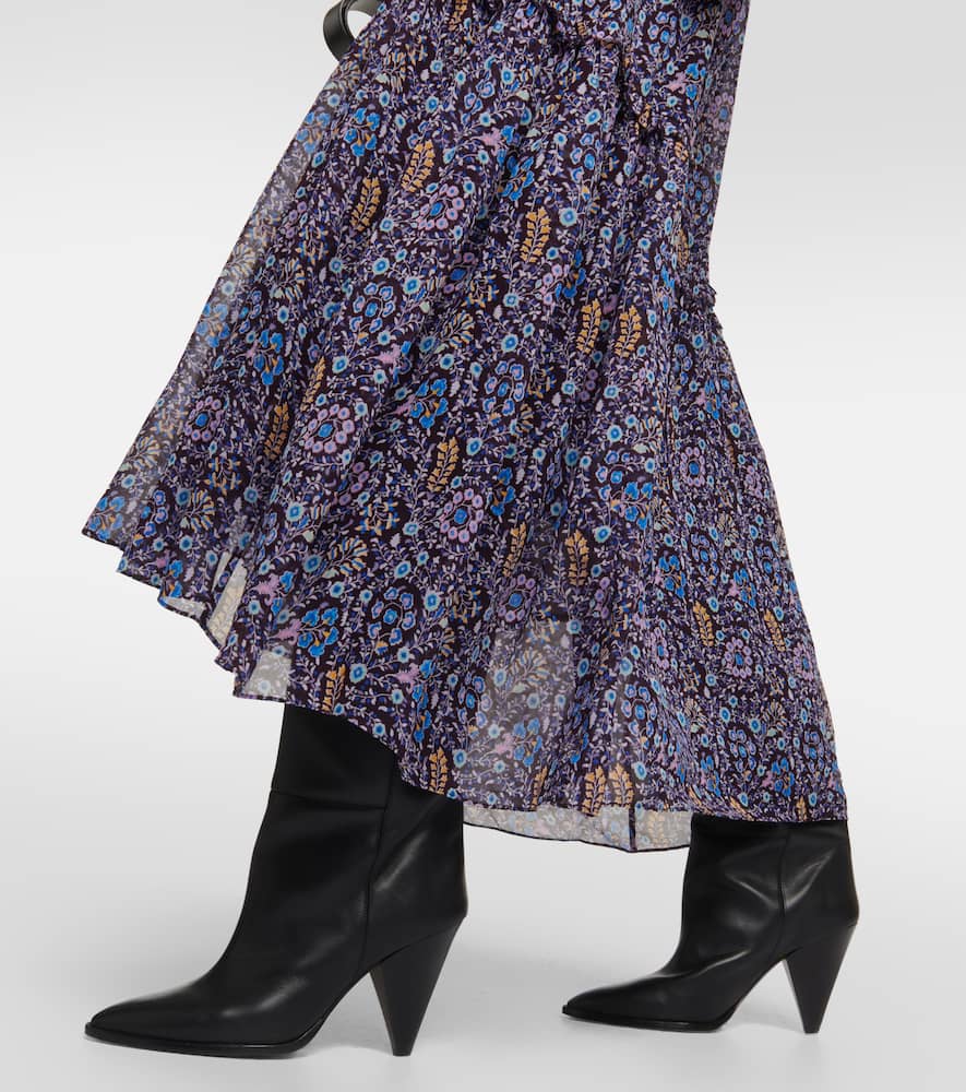 Marant Etoile Naema paisley georgette maxi dress