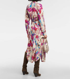 Marant Etoile Nesly printed cotton shirt dress