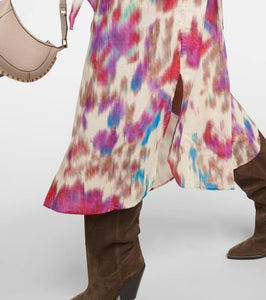 Marant Etoile Nesly printed cotton shirt dress