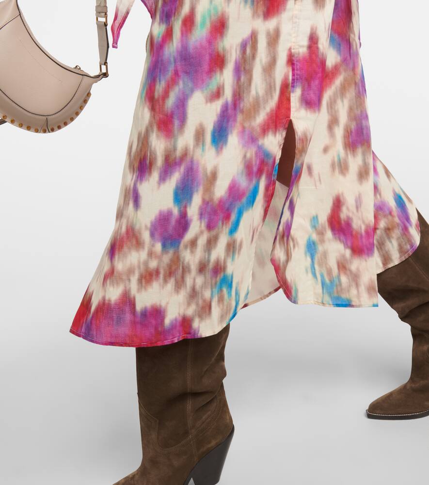 Marant Etoile Nesly printed cotton shirt dress