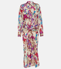 Marant Etoile Nesly printed cotton shirt dress