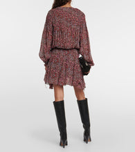 Marant Etoile Noanne paisley georgette minidress