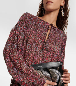 Marant Etoile Noanne paisley georgette minidress