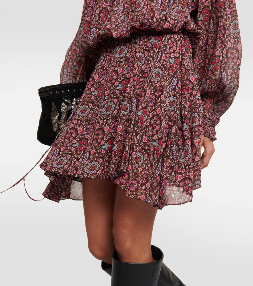 Marant Etoile Noanne paisley georgette minidress