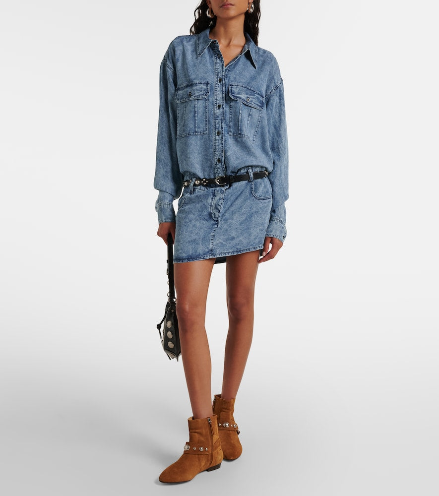 Marant Etoile Palvina denim shirt dress