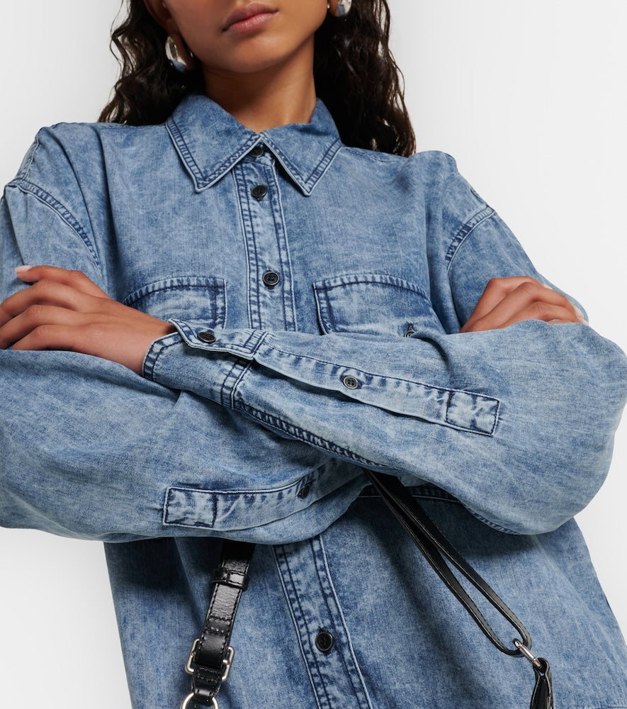 Marant Etoile Palvina denim shirt dress