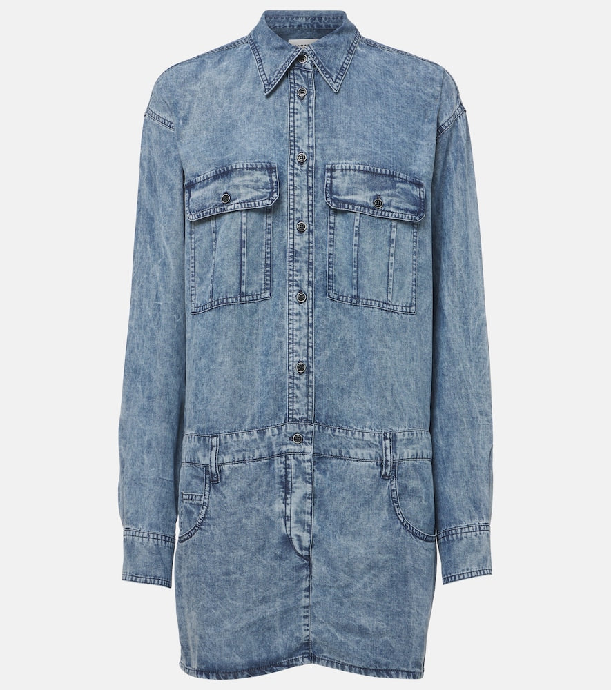 Marant Etoile Palvina denim shirt dress. Marant Etoile Palvina 牛仔衬衫裙