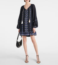 Marant Etoile Parsley embroidered cotton voile minidress