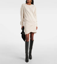 Marant Etoile Pipper draped cotton jersey minidress