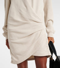 Marant Etoile Pipper draped cotton jersey minidress