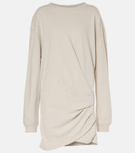 Marant Etoile Pipper draped cotton jersey minidress