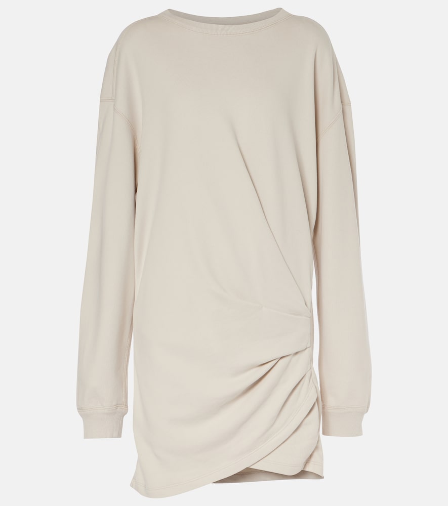 Marant Etoile Pipper draped cotton jersey minidress. Marant Etoile Pipper 垂褶棉质针织迷你连衣裙