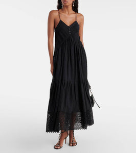 Marant Etoile Sabba embroidered cotton maxi dress