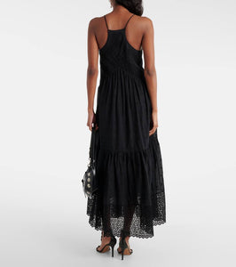 Marant Etoile Sabba embroidered cotton maxi dress
