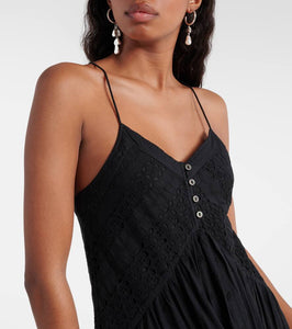 Marant Etoile Sabba embroidered cotton maxi dress
