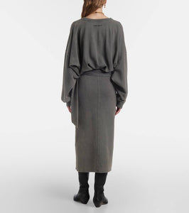 Marant Etoile Sandrina cotton jersey sweatshirt dress