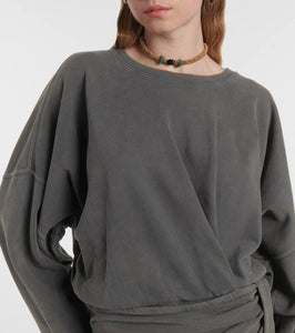 Marant Etoile Sandrina cotton jersey sweatshirt dress