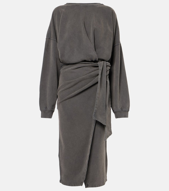 Marant Etoile Sandrina cotton jersey sweatshirt dress
