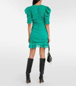 Marant Etoile Sireny draped cotton minidress