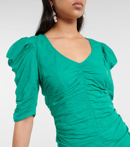 Marant Etoile Sireny draped cotton minidress